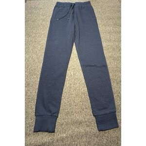 Members Mark Pants Mens‎ Small Navy Blue Newport Fleece Joggers Sweatpants New
